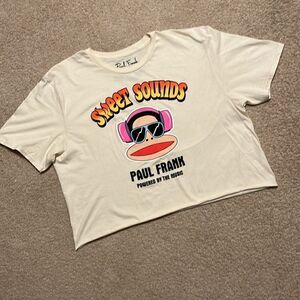 PAUL FRANK SIZE LARGE CROPPED T-SHIRT